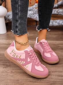 Scarpe sportive da donna, primavera e autunno 2025, sneaker casual con lacci, leggere e traspiranti