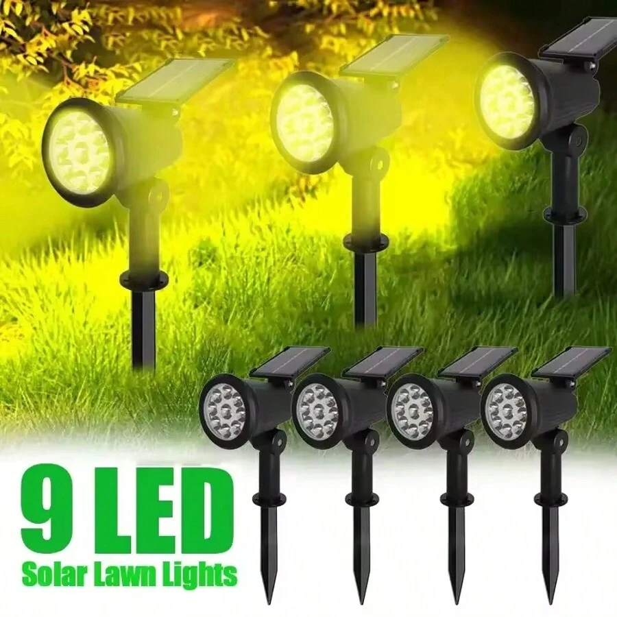 1pc Solar Tree Light Lawn Light LED Waterproof Suitable For Outdoor Villa Garden Courtyard Ground Light Park Landscape Spotlight