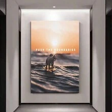 Framed Inspirational Quotes Wall Art Push The Boundaries Framed Painting Modern Artwork Decorations Decor For Office Bedroom - Framed - View 4