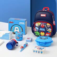 Disney 迪士尼蜘蛛侠背包，轻便可爱幼儿背包，适合 2-6 岁男孩 - 藏蓝色 - 查看 6