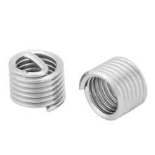 100Pcs 304 Stainless Steel Screw Wire Sleeve Thread Repair Insert Assortment Kit M6x1.0x1.5D - Silver - View 7
