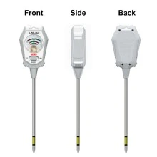 L.A.OL.A.U 1pc 3-In-1 Soil Tester, PH Meter, Fertility Test Tool For Indoor/Outdoor Gardening, Household Plant Moisture/Fertility/PH Testing, Soil Fertility Tester, Battery-Free - Grey - View 10
