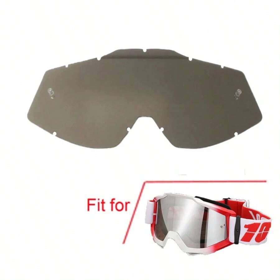 100 Motorcycle Goggles Motocross Glasses Off-Road Helmet MX Moto Dirt Bike ATV Ski Outdoor Sports Glass Scooter Googles Mask - 只有鏡頭 - 查看 1