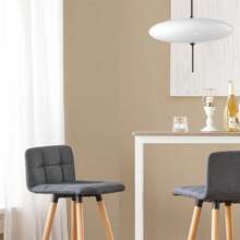 SoBuy FST50-DGx2, Set Of 2 Bar Stools, Counter Stools With Backrest, Dark Grey, Seat Height: 68cm - Grey - View 7