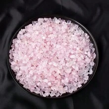 Piedras naturales, material de cuarzo rosa, grava de cristal, virutas de piedra, minerales, espécimen de reiki, gemas, decoración de acuario