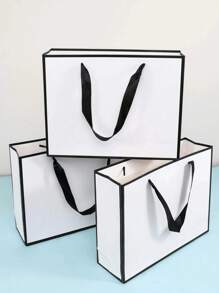 1 件礼品袋、节日礼品袋、服装包装袋、圣诞节情人节 - 白色 - 查看 8