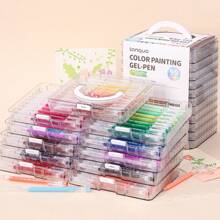 languo 1 set Stylos à peinture multicolores, convient pour peindre des cartes postales, cartes de vœux, prise de notes et autres scénarios pour la rentrée scolaire
