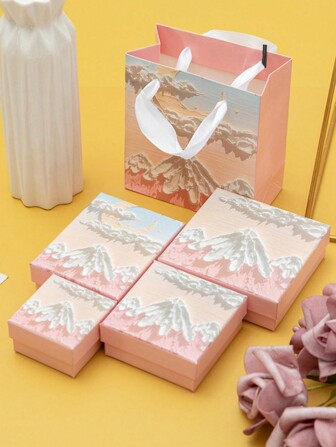 1 个带盖珠宝盒，用于包装戒指、项链、手镯、耳环