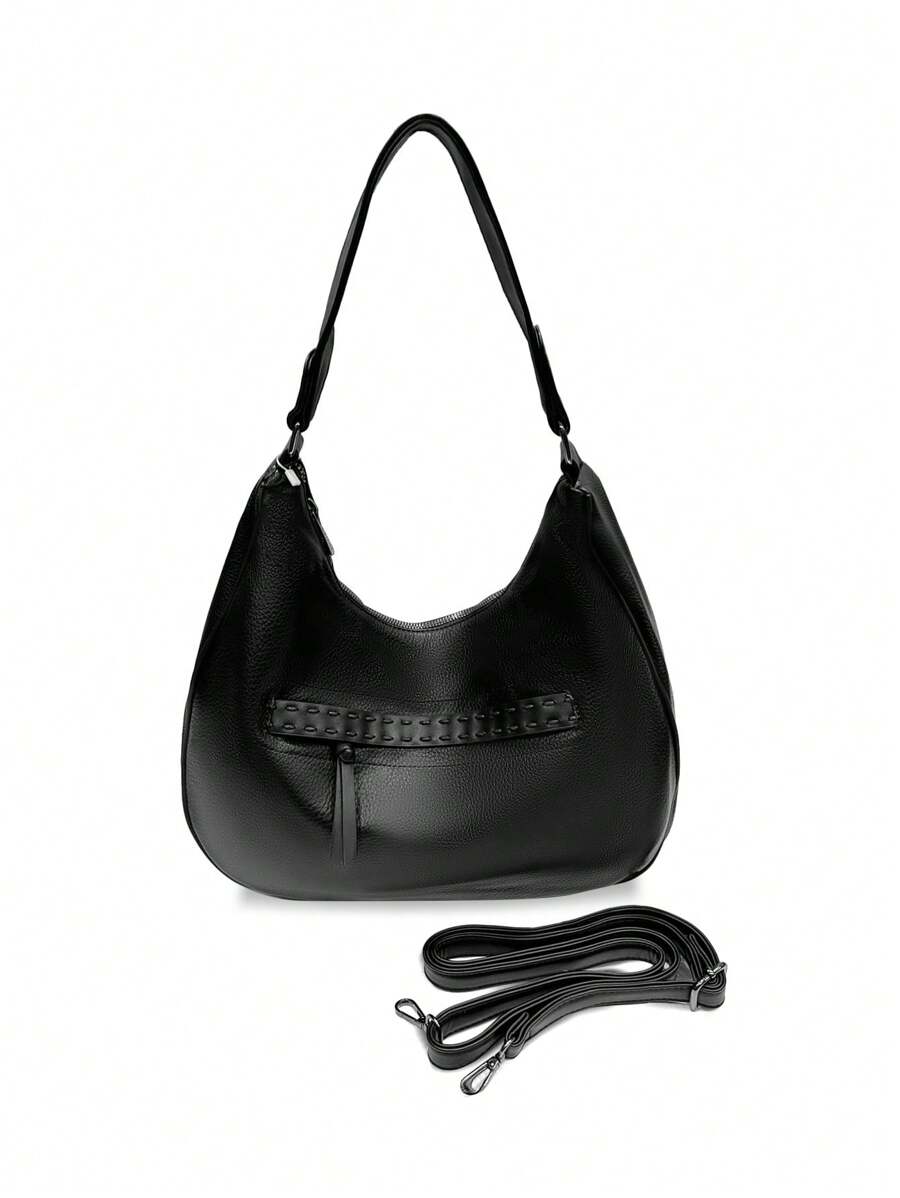 Bolso MILANO, informal, de moda, elegante, único, moderno, de lujo, de piel de PU, con asa de hombro, de mano y bandolera, con correa ajustable, adecuado para fiestas, vacaciones, negocios, verano, estilo retro, fines de semana, regalo