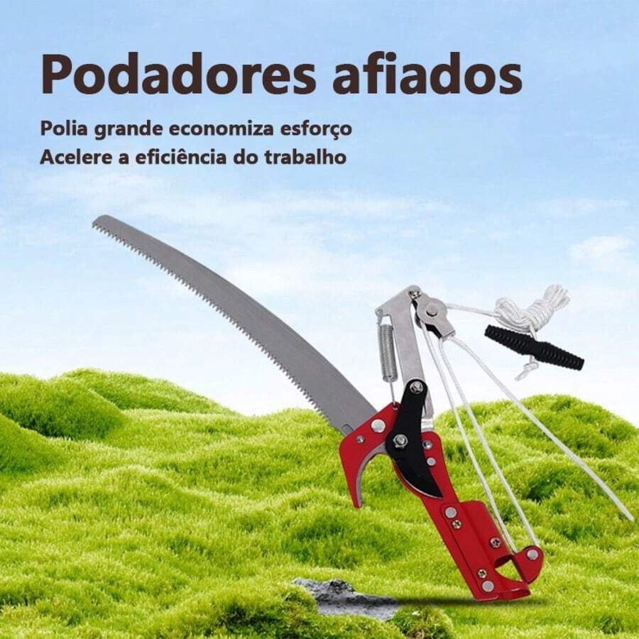 Saw High Branch Pruner 2-In-1 Scissors Saw And Pruner - Rojo - Ver 1