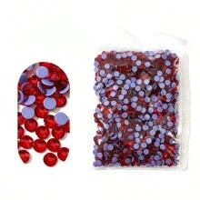 Cristales de strass para aplicaciones en caliente de vidrio, fondos planos para DIY en ropa, telas y decoración - Multicolor - Ver 69