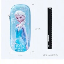 Disney Disney Princess Aisha Primary School Children's Children's Pencil Bag 3D Cute Girls' Stationery Box Large Capacity Creative Pencil Bag Pencil Case Back To School Season