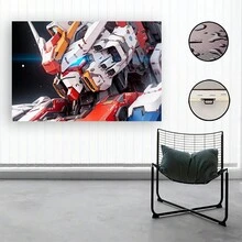 Arte de lienzo enmarcado con robot mecánico, decoración de pared de tecnología avanzada, ideal para bares, salas de juegos, dormitorios, salas de estar, comedores, salas de estudio, oficinas y talla grande decoración del hogar, un regalo perfecto para el Día de San Valentín.