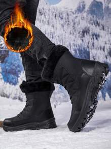 Nowe zimowe buty turystyczne termiczne dla mężczyzn, buty sportowe na świeżym powietrzu, buty trekkingowe do wspinaczki, buty outdoorowe unisex