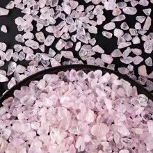 Piedras naturales, material de cuarzo rosa, grava de cristal, virutas de piedra, minerales, espécimen de reiki, gemas, decoración de acuario