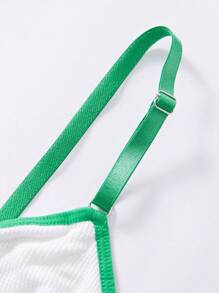 Simple Single Layer & Wireless/Wire-Free Women's Waffle Texture Adjustable Strap Bras - White - View 10