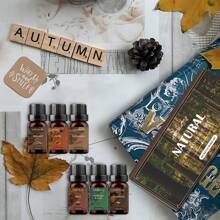 Essentielles Öl Set, für Aromatherapie Zuhause, Kerzen, Luftbefeuchter, Verdampfer, hochkonzentriertes ätherisches Öl Gipsverdampfer, (A: Adlerholz & Bernstein & Weihrauch & Himalaja-Zeder & Ambra & Orientalischer Bacor B: Adlerholz & Bernstein & Weihrauch & Himalaja-Zeder & Moschus & Guajakholz *10ml/0,34oz)
