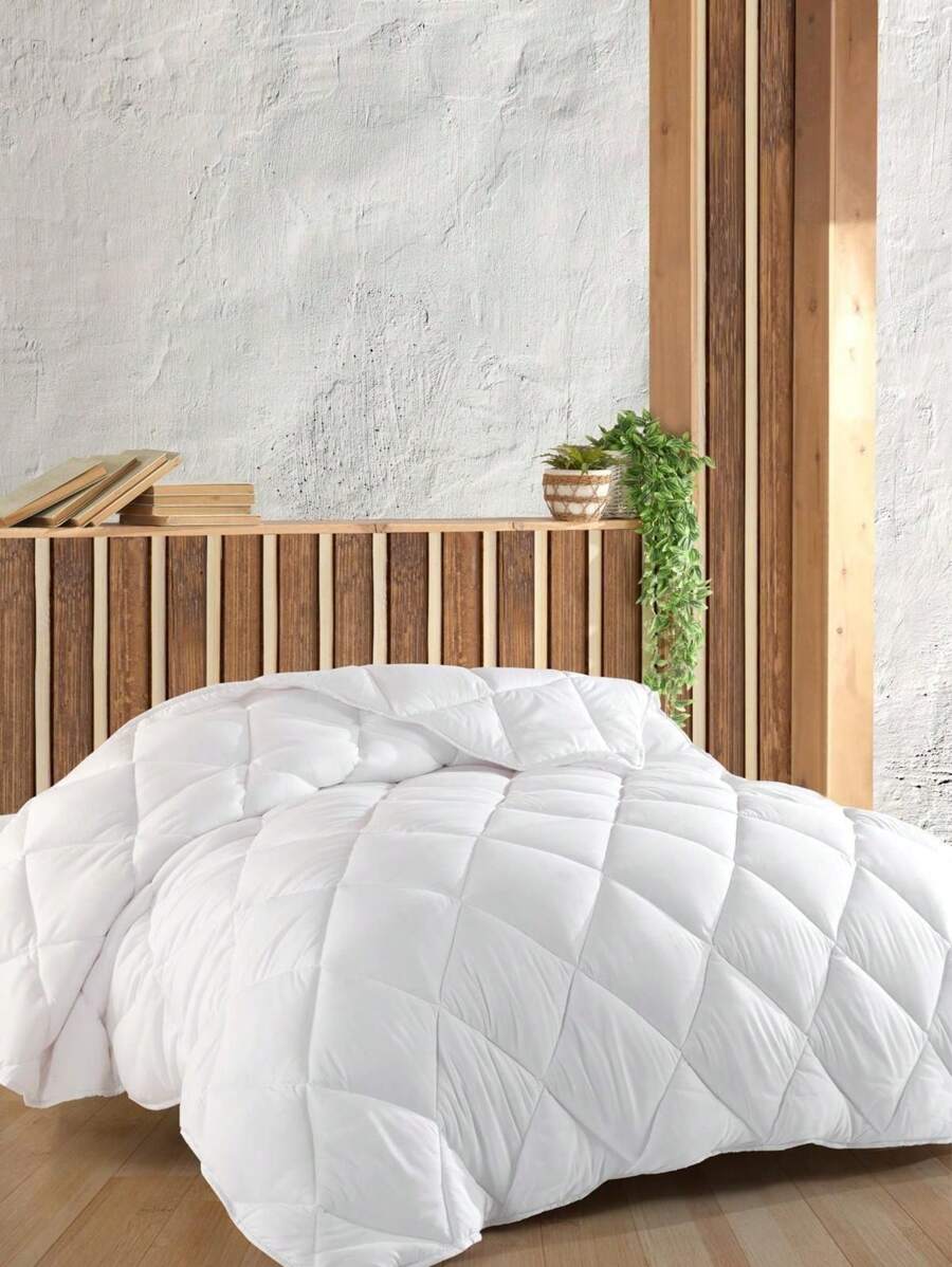 Zeynep Tekstil ZİGANA HOME Lux Comfort Double Anti-Allergic Microfiber Quilt | Multiple Sizes - White - View 1