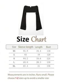 New Stylish Design Women Sweater With Hollow Out Flared Sleeve - Black - View 3