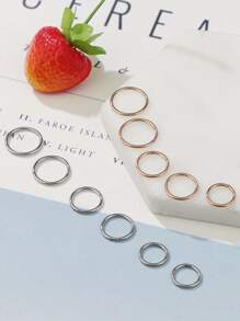 IRONBOX 1pc 16G Surgical Steel Hinged Clicker Septum Nose Rings Hoop Helix Cartilage Daith Tragus Earrings Body Piercing Jewelry