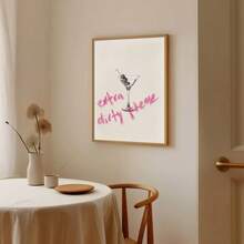 1 幅带框/无框 Extra Dirty Please Martini 鸡尾酒厨房海报复古葡萄酒饮料酒吧推车艺术绘画帆布印刷简约墙壁画适用于宿舍、公寓、餐厅、餐厅、客厅、卧室、现代家居装饰 - 彩色 - 查看 3