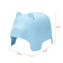 SoBuy KMB14-W Animal Stool, Children's Stool, Children's Chair In Pig Design, Cartoon Style, White, Seat Height 42cm