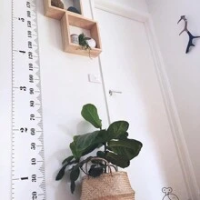 1 Peça/Conjunto Régua de Crescimento de Altura de Bebê Pendurada Decoração de Parede Infantil Canvas Removível Gráfico de Crescimento de Altura 200 cm X 20 cm para Decoração do Quarto de Bebê e Criança