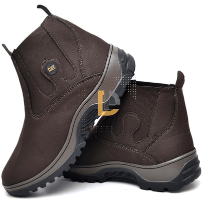 Bota Botina Masculina Caterpillar Estilo Texana Calce facil Lançamento 2025