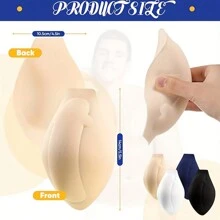 2 quần lót thể thao nam, quần lót polyester có đệm mút, màu trơn, thiết kế ôm sát, tăng cường hỗ trợ cho đồ bơi, quần lọt khe và quần đùi - Nhiều màu - Xem 2