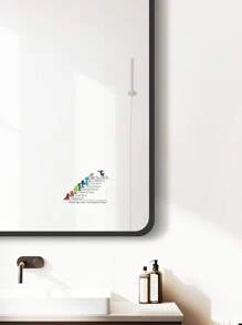 1 pièce Autocollant mural avec citation inspirante, autocollant mural avec phrases de motivation de style bande dessinée, décoration de la maison, autocollants PVC imperméables, art mural autocollant, autocollants de motivation, style contemporain, pour la décoration de la salle de classe, la décoration de la chambre des enfants, la décoration murale, la décoration de la maison, la décoration de la salle d'étude - Multicolore - Voir 10