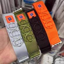 1pc Nylon Braided Strap Band Compatible With Apple Watch Ultra/Series 8/SE/7/6/5/4/3, Suitable For 9/S8/S9/S10, Outdoor Sports Hiking Wristband