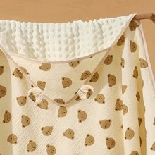 1 Stück Kapuzendecke für Babys, Neugeborenen-Einwickeltuch, neutraler Einwickelbausch, weich & seidig, wichtiges Neugeborenen-Pflegeartikel