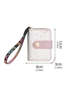 BATSIOE New Cute Cartoon Random Rabbit Print Women Accordion Card Holder Wallet Large Capacity Multi-Function Coin Pouch ID Card Holder Driving License Case Great For New Year Valentine's Day Gift For Women Wallet Mini Wallet Purse Wallet Card Wallet - Pink - View 8