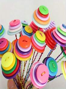 50-Pack Premium Resin Buttons - 7.5mm To 25mm Assorted Sizes, Colorful Two-Hole Plastic Buttons For DIY Crafts, Sewing, Shirts, Suits - White, Red, Black, Beige - For Crafters & DIY Enthusiasts - Perfect Gift For Sewing Lovers