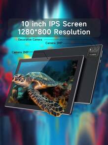 CP20 平板电脑 Android 13 平板电脑，4GB RAM 64GB ROM/RK3562 四核 2.0 Ghz 处理器/2.4G WiFi + Wi-Fi 6/2MP+5MP 双摄像头/10.1 英寸 IPS 全高清显示屏/6000mAh/支持 512GB SD 扩展/用于在线课程、阅读（无适配器） - 黑色 - 查看 6