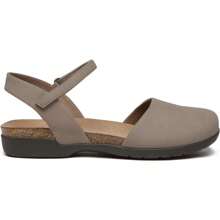 Athlefit Women's Gladiator Sandals Closed Toe Sandals Comfort Cork Footbed Arch Support Flat Sandals - Taupe - 查看 5