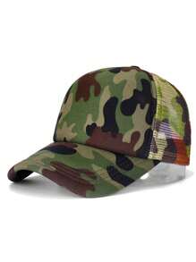 1pc Unisex Solid Color Baseball Cap, Summer Casual Versatile Adjustable Snapback Hat, Breathable Mesh, Sun Protection, Suitable For Outdoor Daily Use - MB154 - View 7