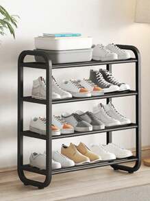 1pc Multi-Layer Metal Shoe Rack, Shoe Storage Organizer, Suitable For Entryway, Bedroom, Door Side Small Storage - Multicolor - View 1