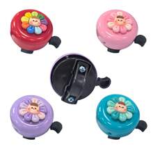 Bicycle Bells Loud Cute Flower Design Universal Bike Bells Cycling Accessories - Multicolor - View 5