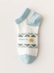 1/3/5/10 Pairs Of Women's Cotton Socks,Short Socks,Invisible Socks,White Socks,Women Socks,Cute Socks,Girls Socks, Autumn/Winter/Spring/Fall/Summer Socks,Mesh Breathable Details, Guide Rail Breathable Hole Design, Moisture Wicking, Soft And Smooth, Suitable For Various Holidays, Sports, Leisure, Business And Other Daily Wear, Can Be Worn All Year Round, Color Combinations Are Random - Multicolor - View 5