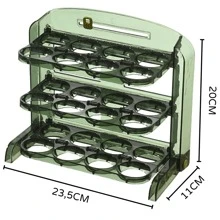 Organizador Porta Ovos Dobrável e Pratico - 24 Ovos