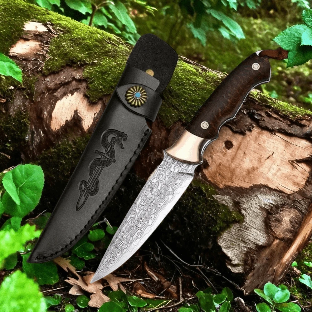 Hộp đựng dao bằng da giả cao cấp, túi đựng dao, hộp đựng dao, giá đỡ dao có khắc họa tiết rắn, có thể treo ở thắt lưng, đơn giản và hiệu quả, bảo vệ dao của bạn và ngăn ngừa cắt tay (hộp đựng dao, không bao gồm dao) - màu đen - Xem 1