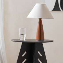 SoBuy HFBT01-BR, Round Side Table Coffee Table Sofa Side Table Bedside Table Nightstand In Mortise And Tenon Structure, H55 X Φ46.5cm, Brown - Black - View 8