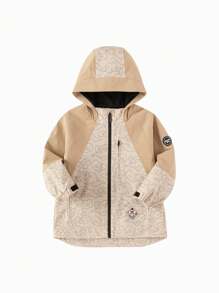 Balabala 小男孩节日夹克，时尚春季庆典 - 卡其 - 查看 1