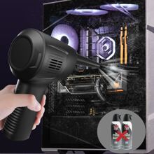 OCTAVO Electric Compressed Air Duster For Computers, 50000RPM Powerful Air Duster For PC/Keyboard/Car/Electronics, Infinitely Adjustable Speed, Portable Rechargeable Cordless Dust Blower - 10000mAh - View 7