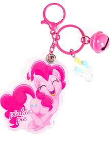 1pc  Acrylic Jingle Bell Keychain Backpack Charm, Pinkie Pie & Twilight Sparkle Design, Suitable Gift For Couples, BFFs, Family, Birthday, Party Party Favors Wedding Gifts Birthday Gifts Graduation