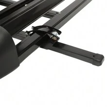 YUNRUX Roof Basket Car Roof Rack Roof Luggage Rack Universal Luggage Basket Aluminum Black Universal Roof Basket Car Roof Rack Luggage Rack Basket Tray Luggage Carrier - 黑色 - 查看 9