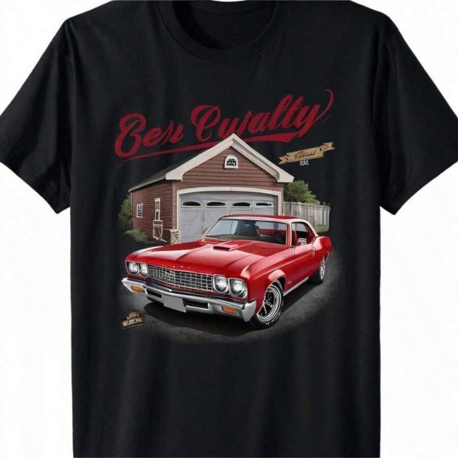 Cool Car T-Shirt - Black - View 1