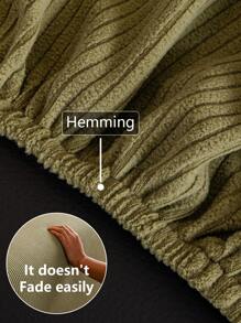 1 件纯色提花弹力全覆盖沙发套，简约风格，宠物友好型防滑防脏防刮，适合所有季节，可机洗，节日和家居装饰沙发套 - 綠色 - 查看 10