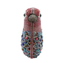 Women Rhinestone Bird Clutch Purse Cute Crystal Evening Bag Wedding Party Purse Handbag - 彩色 - 查看 2